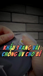 KHẨU TRANG TRẺ EM CHỐNG NẮNG UPF50+ CAO CẤP CHE GÒ MÁ THOÁNG KHÍ FORM CHUẨN