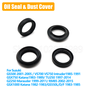 Oil Seal & Dust Cover Front Fork For Suzuki GS500 VS700 VS750 Intruder GSX750 GSX1000 Katana TU250 GZ250 Marauder RM85 GS550 L D