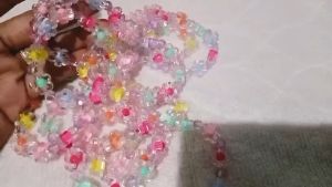 Bracelet with flower beads or a colorful bracelet is a trendy and stylish accessory that complements various outfits