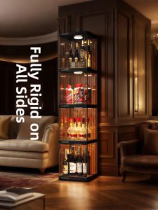 YINGGANG | Display Storage Narrow Wine Cabinet