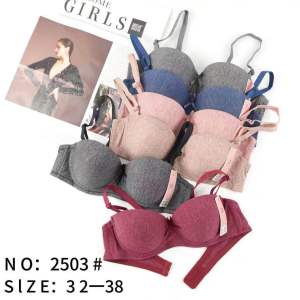 BRA 2503# Half-cup A/B style cotton size:32-38