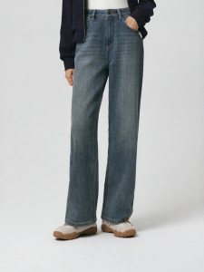Hotwind | Flannel Fleece Straight Leg Loose Jeans