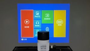 Pocket LED YT400 Mini Projector For Phone Bluetooth Projector Wireless Wi-Fi Portable/HD 1080P LED Projector HDMI