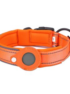 Bộ Bảo Vệ Thiết Bị Theo Dõi Định Vị Chống Mất Vòng Cổ Hình Chú Chó Cảnh Apple Airtags Thích Hợp Dùng Cho Thú Cưng