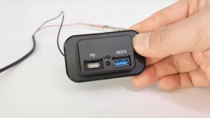 12V / 24V 30W PD Type-C USB QC3.0 Quick Car Charger Socket Splitter Power Adapter for Car Truck Camper Boat