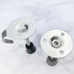 Sangat Senyap 95 MM Door Stopper Ditambah Gantungan Baju Desain Dinding Perak Penahan Pintu Rumah Door Stopper Stainless Steel Penahan Pintu Kamar Tidur Karet Penahan Pintu Door Stopper Silicone Rubber