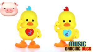 Dancing Duck Toy with Light and Music Walking Interactive Preschool Educational Toys Birthday Gift