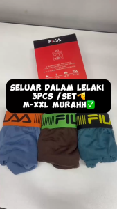 Seluar Dalam Lelaki Harga Borong Underwear Briefs M-6XL 3pcs/1set