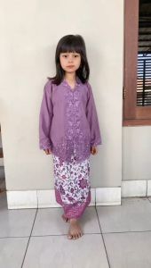 SETELAN KEBAYA ENCIM ANAK MODERN 3-12 TAHUN PEREMPUAN/ KEBAYA ENCIM BORDIR ANAK SEKOLAH PAUD TK SD