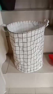 Cloth Art Dirty Clothes Basket Dirty ClothesFolding Storage Bucket