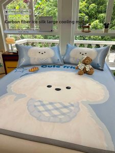 Suxuan | Cartoon Air-Conditioned Single Ice Silk Bamboo Mat Set 3pcs