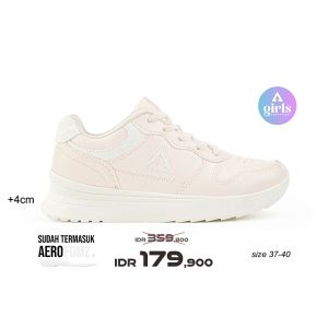 Aerostreet 37-40 Sydney Natural Natural Peach - Sepatu Sneakers Wanita