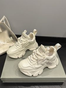 Leather Dad Shoes Womens Comfortable All-Match Laced Sport Flat Heel Rubber Outsole round Toe Natural Leather Insole Casual Shoes