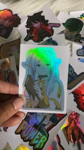 Stiker Hologram FRIEREN1 ukuran 8 cm