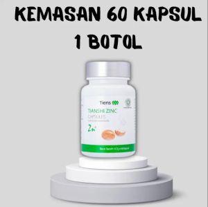 TIANSHI ZINC CAPSULE SUPLEMENT MENAMBAH BERAT BADAN & NAFSU MAKAN ISI 60 KAPSUL