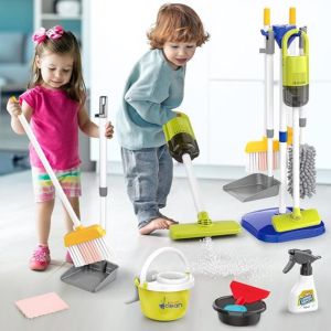 Cleaning Toy Vacuum Cleaner Broom Simulation Educational Toy for Kids Home Cleaning Tools Representation