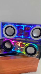 Geyofree ลําโพงซับวูฟเฟอร์บลูทูธไร้สาย TWS สเตอริโอ Cyberpunk V8 K07