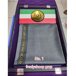 (hrg PerCelana) Kain Bahan Celana pure wool Biella fhinish Best quality wool
