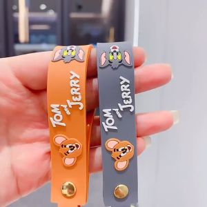 Móc chìa khóa cửaxe máybalo SILICON hoạt hình TOM và JERRY siêu đáng yêu