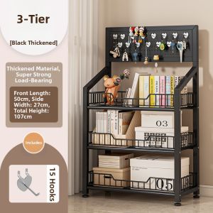 Adjustable Mobile Book Storage Trolley