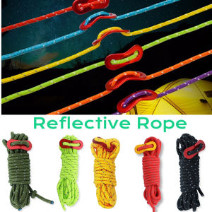 4M Reflective Umbrella Rope Tent Windproof Rope Canopy Outdoor Camping Reflective Wind Rope