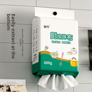MONLEYTA | Kitchen Disposable Dry And Wet Wipes Wall Mounted Oil Absorbing Paper Household Cleaning Cloth Non-Woven Fabric 30cm Size