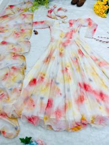 Stunning Flora Concept Anarkali Gown with Dupatta (Pre-Order: 2/3 Weeks Delivery) HR16072025