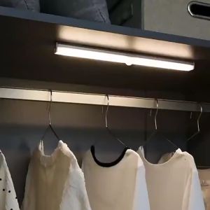 Motion Sensor Night Light Wireless LED Light Motion Sensing Cabinet Light USB Rechargeable Wardrobe Cabinet Lamp For Home Kitchen Bedroom