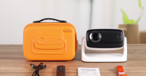 P10 โปรเจ็กเตอร์ hd ที่บ้าน รองรับระบบ Android 4K 1080P อัลตร้าเอชดี WIFI2.4/5G บลูทูธ 5.0 โฮมเธียเตอร์ขนาดเล็ก