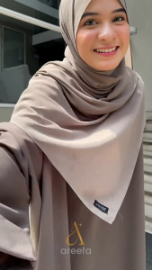 Areefa - Haifa Tunik One Set Rok Dan Atasan Syari One Set Tunic Skirt Melayu Bahan Marbella Premium