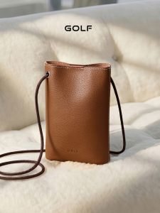 Golf | Elegant Light Soft Leather Small Crossbody Bag