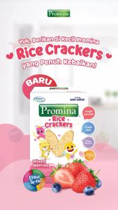 Promina Rice Crackers Cemilan Snack Anak Bayi Tepung Beras 1 Tahun Keatas