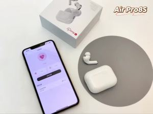 Air pro8s AI ชุดหูฟังแปล ไร้สายบลูทูธ ANCตัดเสียงรบกวน 5.4 หูฟังบลูทูธ ดอัตราการเต้นของหัวใจ คุณภาพเสียงไฮไฟ พร้อมไมโครโฟน สูง-จบ โทร