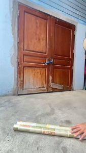 สติ๊กเกอร์ติดพื้นรุุ่นประหยัด ขนาด60x300cm วอลเปเปอร์ติดพื้น wallpaper พื้นห้องน้ำ  ติดง่าย มีกาวในตัว กันน้ำ