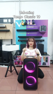 Vinnfier VF Tango Classic 10 Max 160W Karaoke Bluetooth Speaker System with 2 x 6.5" Woofers Dual Wireless Microphone