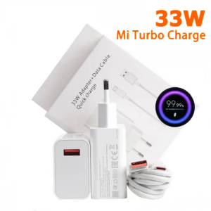 For Xiaomi 33W EU Fast Charger Adapter Turbo Charge + 6A Type-C Cable For Xiaomi 15 14 Ultra 13T 12 Pro Redmi 14C 13C A3 Note 14Pro 13 Poco X7 Pro F6 Pro For Phone Tablet Laptop Fast Charging