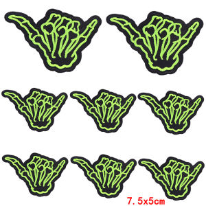 5PCS/Lot Western Cowboy Embroidery Patches Iron On Patches Lattice MAMA Letter Patches For Clothes DIY Sewing Fusible Patch