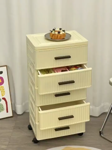 Drawer-type storage cabinet plastic household storage cabinet bedroom multi-layer chest of drawers living room floor-standing bedside storage cabinet