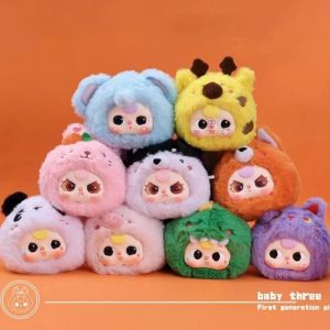 Baby Three First Generation Blind Box Toys Mystery Box Caixa Misteriosa Plush Doll Kawaii Dolls Stuffed Doll Toy for Girls Birthday Christmas Gift