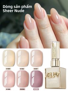 Bộ Sơn Gel Móng Tay XEJAYI 6 Màu 15ml Màu Nude Trong Suốt Sử Dụng Đèn UV/LED Gel Ngâm Bán Vĩnh Cửu Chất Lượng Salon Tự Làm Tại Nhà