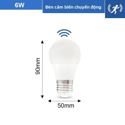 Bóng Đèn LED Cảm Biến Chuyển Động E27 6W-20W Đèn Cảm Biến Radar Cho Lối Đi Cầu Thang Trong Nhà 110V-220V Bóng Đèn LED Tiết Kiệm Năng Lượng Có Cảm Biến
