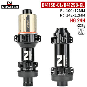 Road Bicycle Hubs 24 holes Center Lock Novatec D411SB-CL D412SB-CL Disc Brake  411/412 Thru Alex 100x12 142x12MM A.B.G Freehub