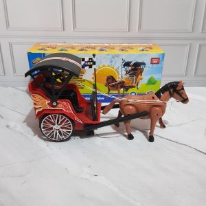 Mainan Kereta Kuda Delman Bisa Berjalan dan Bersuara