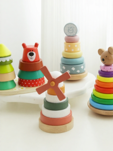 Educational Wooden Stacking Tower Toy