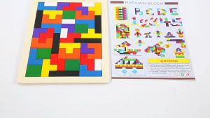 [Little B House] Wooden Russian Block Animal Color Cognition Game Puzzle Toys 彩色动物俄罗斯方块 Mainan Teka Teki - BT140