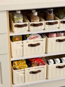 Retractable Storage Box Drawer Stackable Household Cabinet Organizer Clothing Cabinet Storage Basket