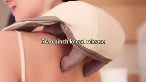 Shoulder Neck Massager Electric Cordless Massage Pillow Hot Compress Shoulder Massager Muscle Relax Massager