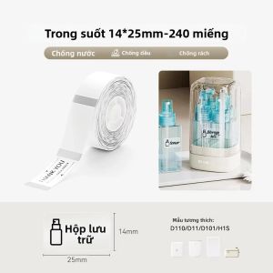 Niimbot | Giấy Nhãn Chống Thấm Nhiệt Niimbot Trong Suốt Đầy Màu Sắc Rõ Ràng Thay Thế Cho Máy In Nhãn D11 D110 D101 100 Tờ