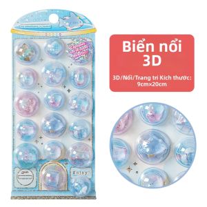 JIELI | Nhãn Dán Trang Trí 3D Cho Điện Thoại & Sổ Tay Hình Cartoon & Đá Pha Lê