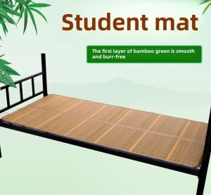 Foldable Bamboo Mat for Dormitory Bedroom Kindergarten Upper Bed Lower Bed Double Sided Single Person Nursery Mat